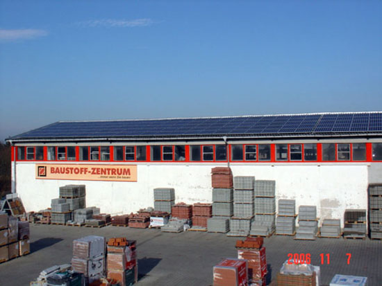 Photovoltaikanlage Baustoffzentrum Finsterwalde