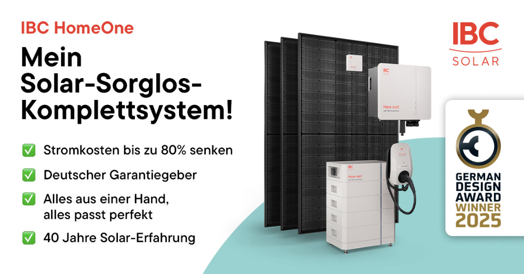 Mein IBC Solar Sorglos Komplettsystem